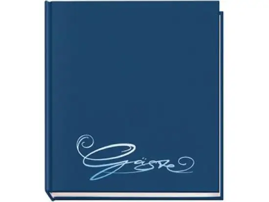 Gästebuch Veloflex 5420050 Classic dunkelblau 20,5x24cm mit Farbprägung 144 Seiten