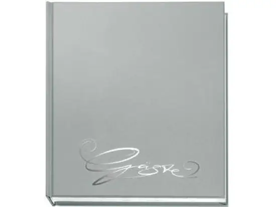 Gästebuch Veloflex 5420083 Classic silber 20,5x24cm mit Farbprägung 144 Seiten