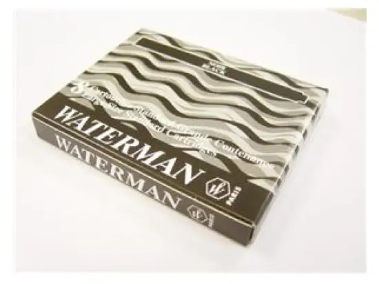Tintenpatrone Waterman S0110850 intense black, Pack 8 Stk