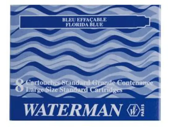Tintenpatrone Waterman S0110860 serenityblue, Pack 8 Stk