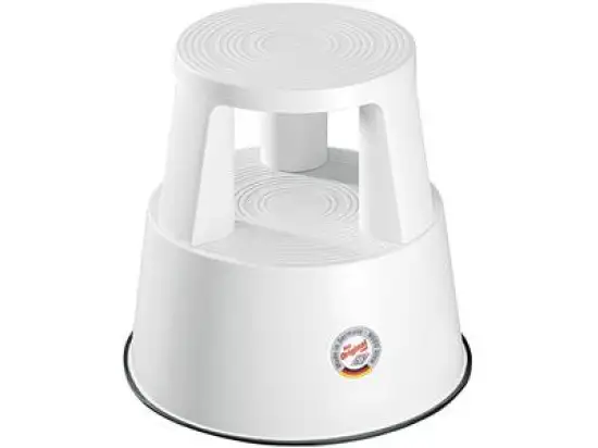 Rollhocker Wedo 212200 212 200 Step weiß Kunststoff RAL 9010