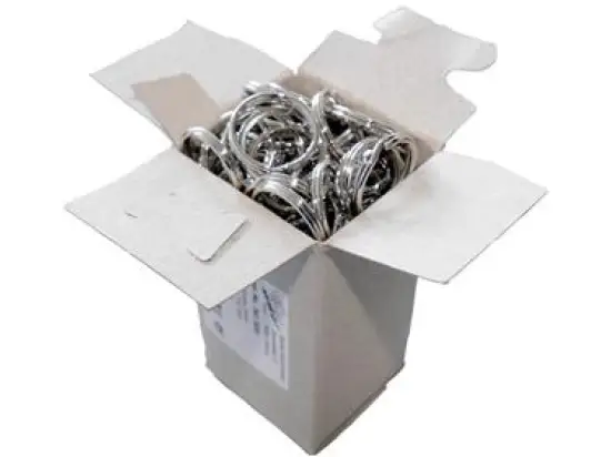 Schlüsselringe Wedo 2623020 262 3020 Metall 20mm silber glanzvernickelt, Pack 100 Stk