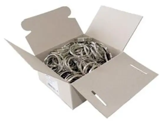 Schlüsselringe Wedo 2623035 262 3035 Metall 35mm silber glanzvernickelt, Pack 100 Stk