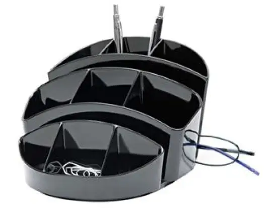 Butler Wedo 24575501 245 75501 Rotondo schwarz rund 9-Fächer ca. 15x13,5x9cm