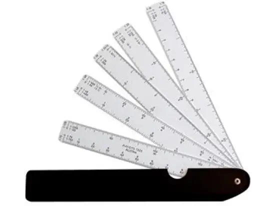 Fächermaßstab Aristo 1323 5 Fächer 1:10:15:20:25:30:33,33:40:50:75:125