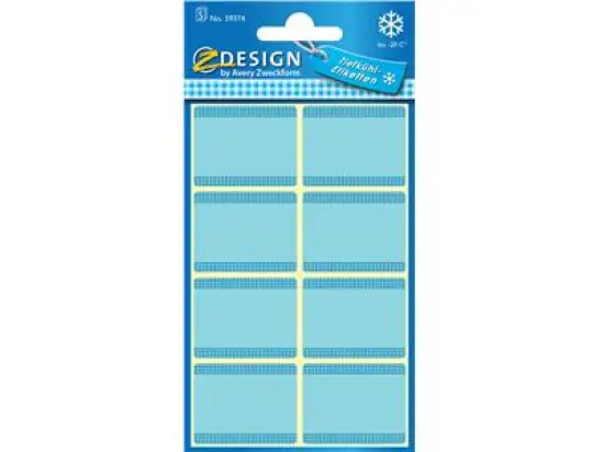 Tiefkühl-Etiketten Avery Zweckform 59374 36 x 28 mm blau, Pack 40 Stk/5 Blatt