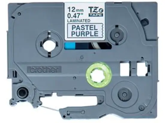 Schriftband-Kassette Brother TZe-MQF31 schwarz auf pastell-lila 12mm/4m laminiert