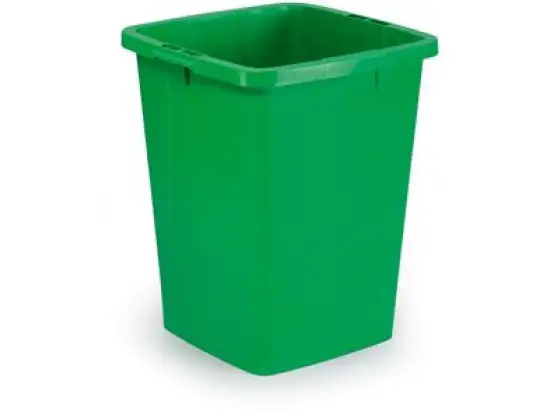 Abfalltonne Durable 1800474020 Durabin 90 Liter grün quadratisch lebensmittelecht