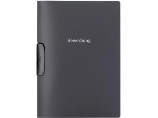 Klemmmappe Durable 2289-57 228957 Duraswing Job anthrazit/grau Aufdruck Bewerbung für 30 Blatt