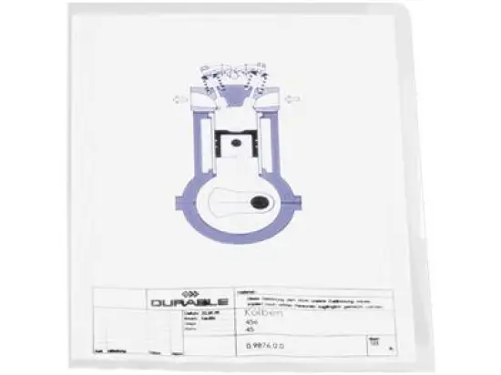 Sichthüllen Durable 2337-19 233719 A4 farblos Kunststoff (PP) 120my, Pack 100 Stk