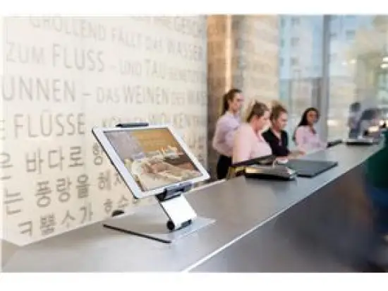Tablet-Halter Durable 8930-23 893023 Tablet Holder Table 7"-13" Tischständer silber, drehbar
