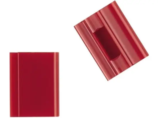 Farbreiter Elba 100420886 85512RO vertic 20x16mm, Kunststoff, rot, Pack 25 Stk