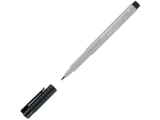 Zeichentuschestift Faber-Castell 167472 Pitt artist pen Strichbreite: B, Farbe 272 warmgrau III, Pack 10 Stk