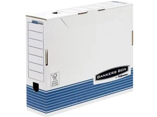 Archivschachtel Fellowes 0023601 Bankers Box A3 100mm weiß/blau, Pack 10 Stk
