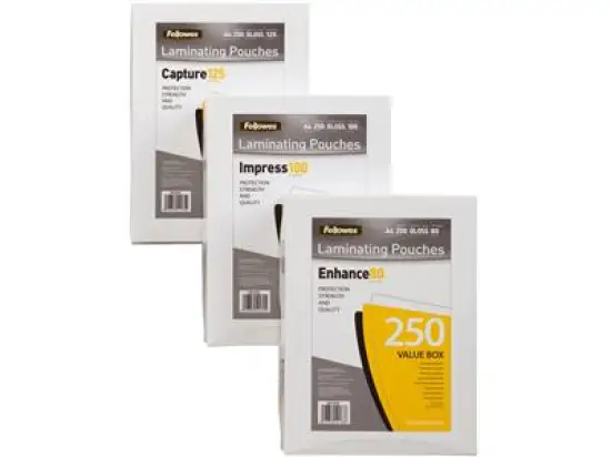 Laminierhülle Fellowes 5312903 A4 80Mic, Pack 250 Stk