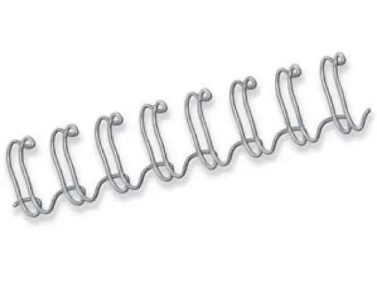Drahtbinderücken Fellowes 5327901 silber 10mm, Pack 100 Stk