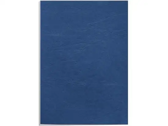 Deckblatt Fellowes 5373902 A4 royalblau Lederstruktur FSC