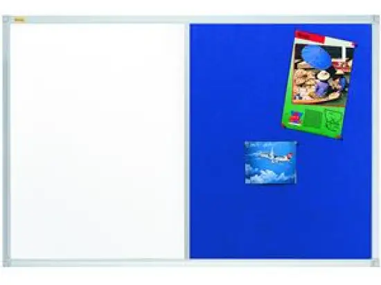 Kombiboard Franken CB300203 X-tra! Line 60x90cm blau Alurahmen mit Ablageleiste