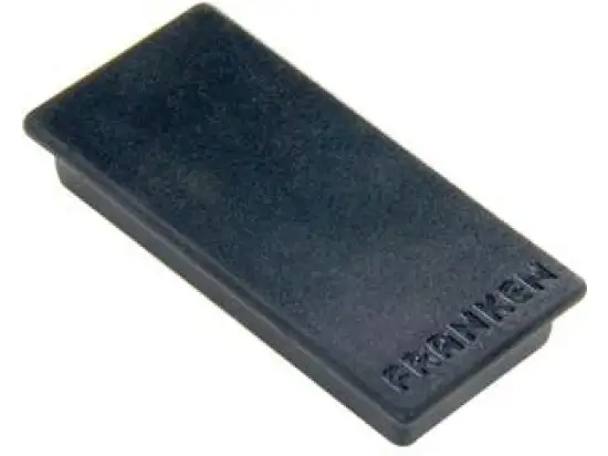 Magnet-Rechteck Franken HM235010 HM2350 10 23x50mm schwarz Haftkraft 1000g, Pack 10 Stk