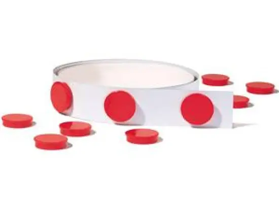 Magnetband Franken ST1605 50mmx5m weiß selbstklebend flexibel, inkl. 10 Magnete