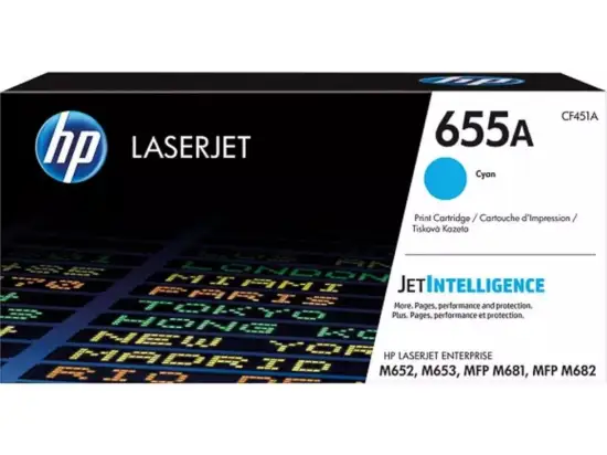 Tonerpatrone HP CF451A 655A cyan 10.500 Seiten
