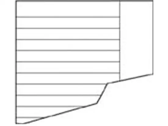 Aufgabenpapier Landre 100050435 A4/A5 gefalzt Lin. 9 liniert mit Rand, Pack 100 Bogen