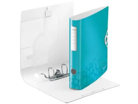 Ordner Leitz 1107-00-51 11070051 Active Wow A4, 60mm, gewölbt, Polyfoam, Gummizug, eisblau