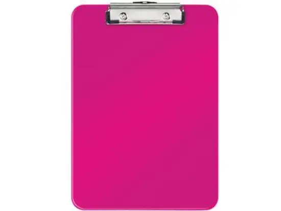 Klemmbrett Leitz 3971-00-23 39710023 Wow pink metallic A4 PS Klemmweite 8mm, Pack 10 Stk