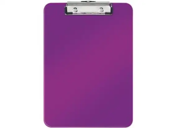 Klemmbrett Leitz 3971-00-62 39710062 Wow violett metallic A4 PS Klemmweite 8mm, Pack 10 Stk