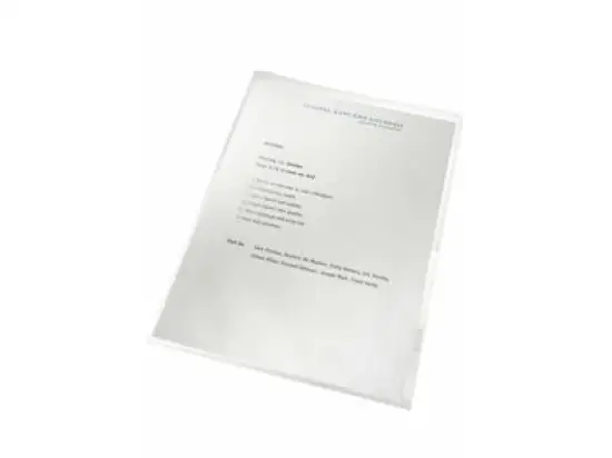 Sichthüllen Leitz 4001-00-03 40010003 re:cycle A4 farblos 130my PP, Pack 100 Stk