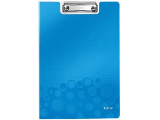 Klemmbrettmappe Leitz 4199-00-36 41990036 Wow blau metallic A4 Polyfoam-Überzug