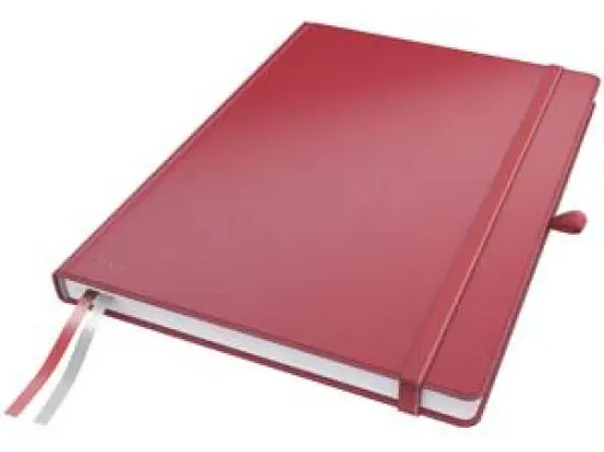 Notizbuch Leitz 4471-00-25 44710025 Complete A4 kariert 80 Blatt 100g rot, Pack 6 Stk