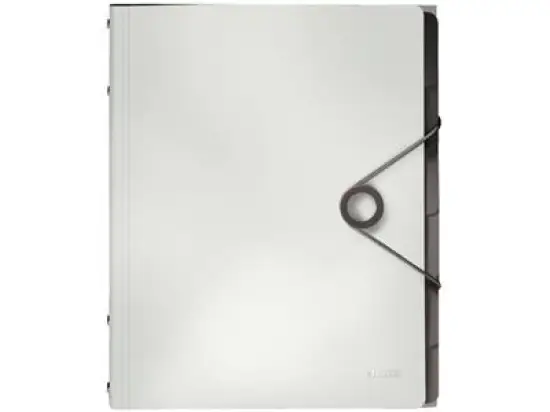 Ordnungsmappe Leitz 4569-10-01 45691001 Solid 6-Fächer A4 weiß PP, Pack 4 Stk