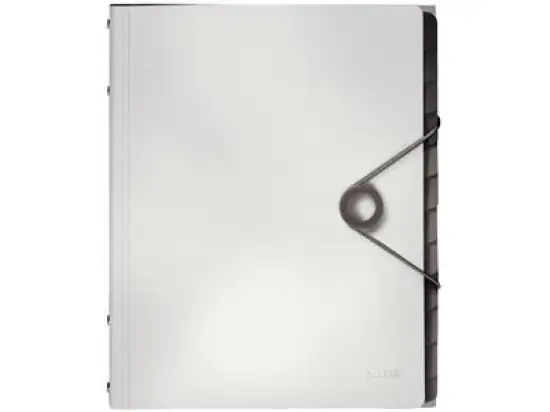 Ordnungsmappe Leitz 4570-10-01 45701001 Solid 12-Fächer A4 weiß PP, Pack 4 Stk