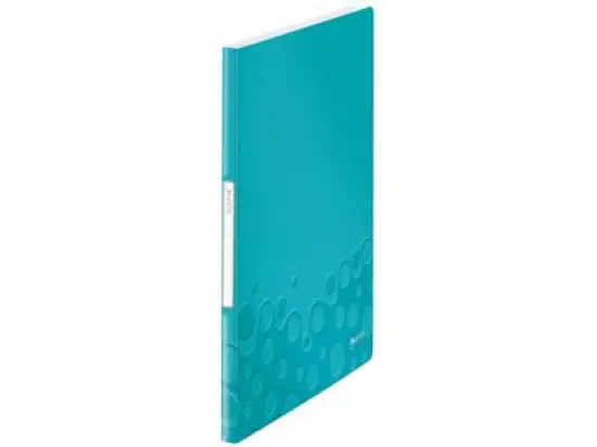 Sichtbuch Leitz 4631-00-51 46310051 Wow A4 eisblau-metallic PP 20 Hüllen, Pack 10 Stk