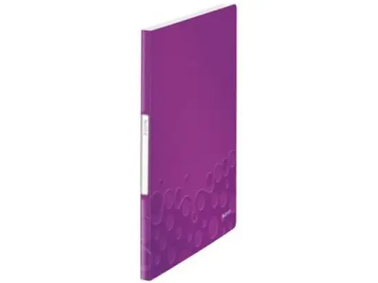 Sichtbuch Leitz 4631-00-62 46310062 Wow A4 violett-metallic PP 20 Hüllen, Pack 10 Stk