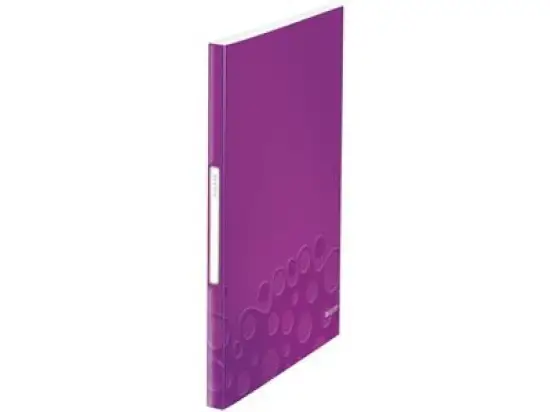 Sichtbuch Leitz 4632-00-62 46320062 Wow A4 violett-metallic PP 40 Hüllen
