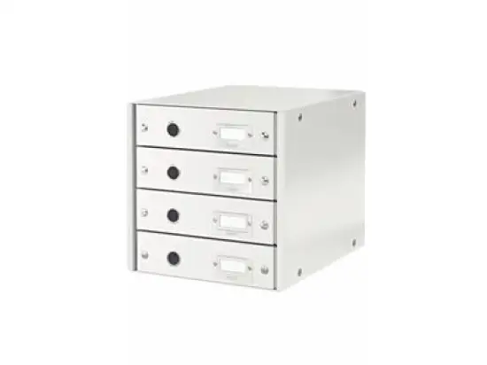 Schubladenset Leitz 6049-00-01 60490001 Click & Store weiß 4 Schubladen