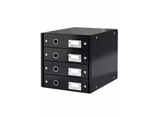 Schubladenset Leitz 6049-00-95 60490095 Click & Store schwarz 4 Schubladen