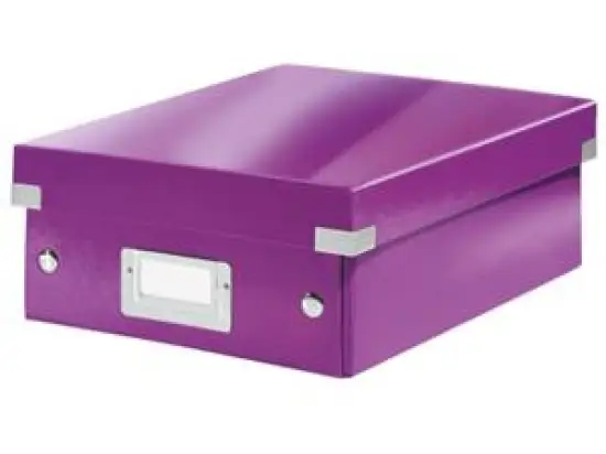 Organisationsbox Leitz 6057-00-62 60570062 Click & Store klein violett, mit 2 flexiblen Trennwänden