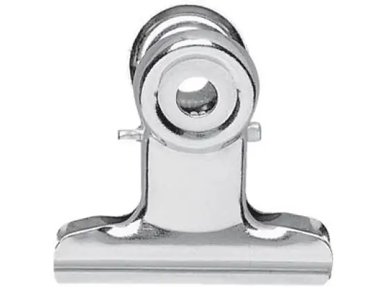 Briefklemmer Maul 2175096 Breite: 50 mm, Klemmweite: 20 mm, hellsilber, Pack 10 Stk