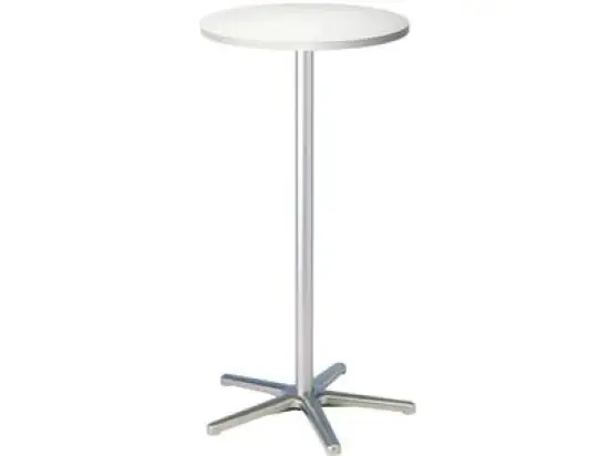 Stehtisch Maul 9323102 109cm hoch, Platte Ø 60cm weiß melaminharzbeschichtet