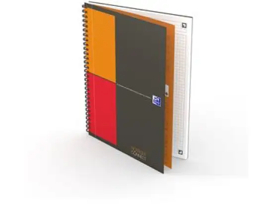 Collegeblock Oxford 400080784 Notebook Connect B5 kariert 5x5mm 80 Blatt 80g grau