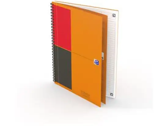 Collegeblock Oxford 400080785 Notebook Connect B5 liniert 6mm 80 Blatt 80g orange, Pack 5 Stk