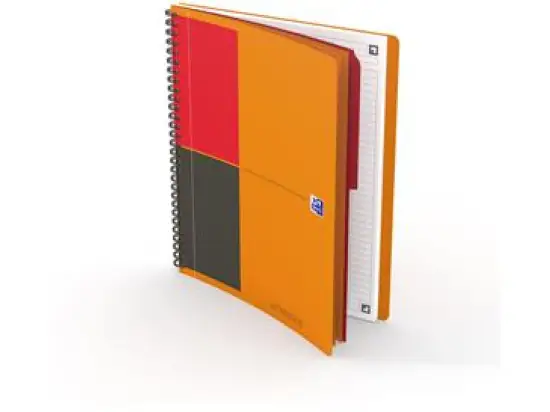 Collegeblock Oxford 400080787 Activebook Connect B5 liniert 6mm 80 Blatt 80g orange, Pack 5 Stk