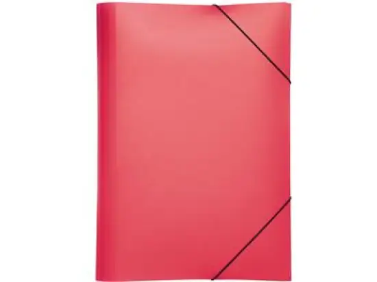 Gummizugmappe Pagna 21613-03 A4 PP rot 3 Einschlagklappen, Gummizug