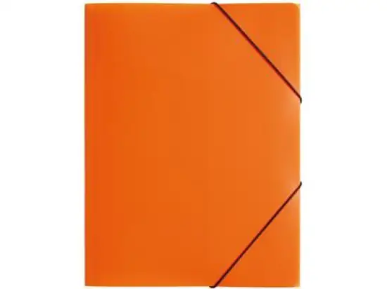 Gummizugmappe Pagna 21613-09 A4 PP orange 3 Einschlagklappen, Gummizug