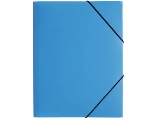 Gummizugmappe Pagna 21613-13 A4 PP hellblau 3 Einschlagklappen, Gummizug