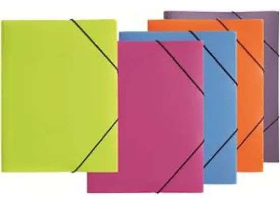 Gummizugmappe Pagna 21613-17 A4 PP lindgrün 3 Einschlagklappen, Gummizug