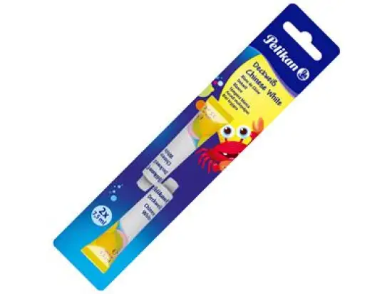 Deckweiß Pelikan 808055 732/3/2B, Pack 10 x Blister je 2 Tuben je 7,5ml